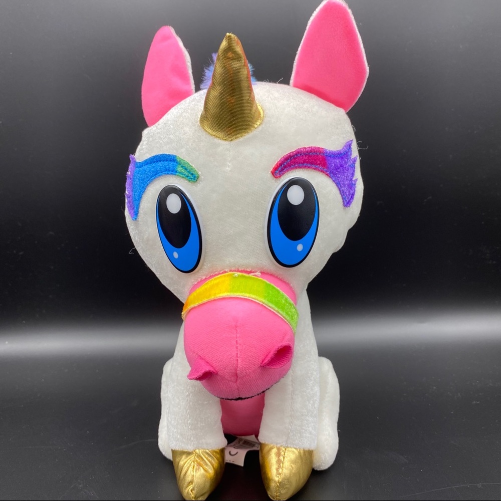 Classic Toy Company‎ Unicorn 10" Plush Gold Horn